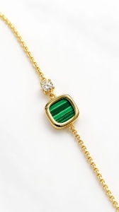 Set aur galben 14 K colectie ITALIA model PATRAT - Img 6