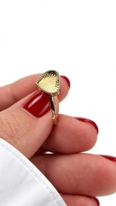 Set aur galben 14 K colectie noua ITALIA model INIMA - Img 3