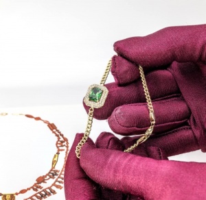Bijuterii aur galben 14 K bratara colectie noua model FANTEZIE