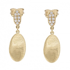 Bijuterii aur galben 14 K cercei colectie noua ITALIA model ABSTRACT