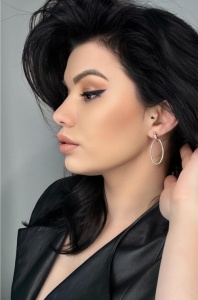 Bijuterii aur galben 14 K cercei colectie noua ITALIA model OVAL