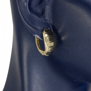 Bijuterii aur galben 14 K cercei colectie noua model OVAL - Img 3