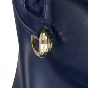 Bijuterii aur galben 14 K cercei colectie noua model OVAL - Img 3