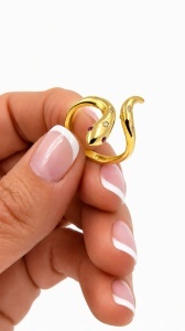 Bijuterii aur galben 14 K colectie noua model SARPE - Img 2