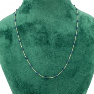 Bijuterii aur galben 14 K Colier colectie noua ITALIA model BLUE - Img 2