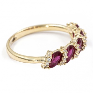 Bijuterii aur galben 14 K inel colectie noua ITALIA model LUXURY - Img 2