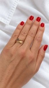 Bijuterii aur galben 14 K inel colectie noua ITALIA model OVAL