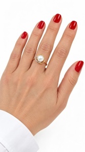 Bijuterii aur galben 14 K inel colectie noua ITALIA model TURBAN - Img 2