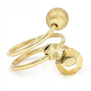 Bijuterii aur galben 14 K inel colectie noua model BILUTA GEOMETRICA - Img 4
