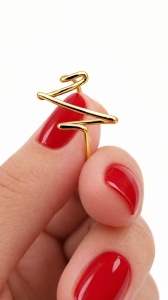Bijuterii aur galben 14 K inel colectie noua model PULS - Img 2