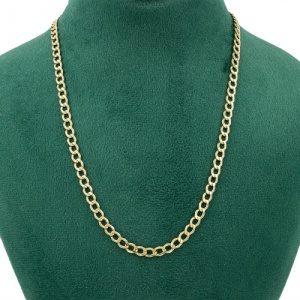 Bijuterii aur galben 14 K lant colectii noi 55 cm - Img 2