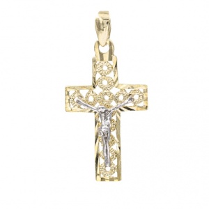 Bijuterii aur galben 14 K pandantiv colectie noua model CRUCE