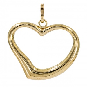 Bijuterii aur galben 14 K pandantiv colectie noua model INIMA 2.2 cm