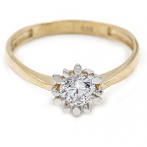 Bijuterii aur galben inele de logodna colectii noi model SOLITAIRE R 9