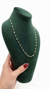 Bijuterii aur galben lant colectie noua ITALIA 37 cm - Img 2