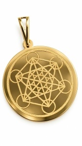 Bijuterii personalizate aur 14 K model BANUT - CUBUL LUI METATRON - Img 2