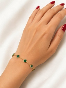 Bratara aur galben 14 K colectie ITALIA model FLOARE