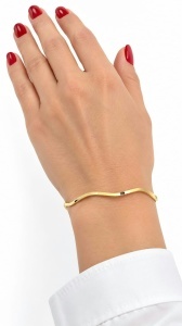 Bratara fixa aur galben 14 K colectie ITALIA model LUCIOS - Img 4