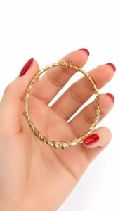 Bratara fixa aur galben 14 K colectie ITALIA model RASUCIT - Img 3