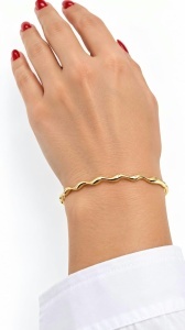 Bratara fixa aur galben 14 K colectie ITALIA model RASUCIT - Img 2