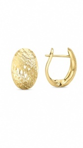 Cercei aur 14 K model OVAL - SATINAT - Img 2