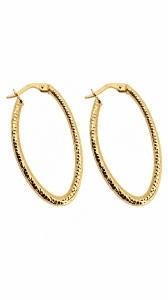 Cercei aur galben 14 K colectie ITALIA model CREOLI - FATETATI - Img 2
