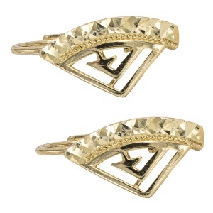 Cercei aur galben 14 K model GEOMETRIC
