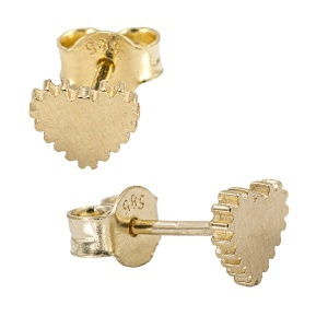 Cercei aur galben 14 K model INIMA - Img 2