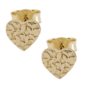 Cercei aur galben 14 K model INIMA