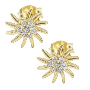 Cercei aur galben 14 K model SOARE