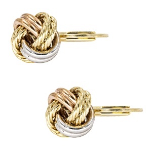Cercei din aur 14 K colectie noua ITALIA model TURBAN