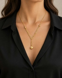 Colier aur galben 14 K colectie ITALIA model BILUTA