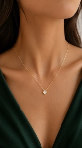 Colier aur galben 14 K colectie ITALIA model FLOARE