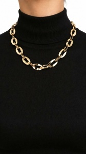 Colier aur galben 14 K colectie ITALIA model ZA IN ZA