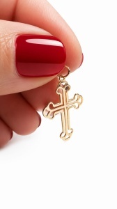 Pandantiv aur galben 14 K colectie ITALIA model CRUCE