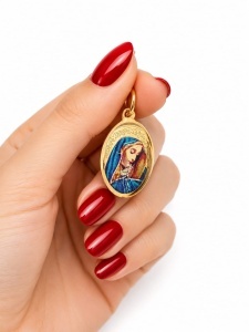 Pandantiv aur galben 14 K colectie ITALIA model MAICA DOMNULUI