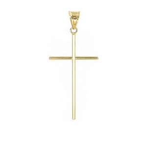Pandantiv aur galben 14 K model CRUCE