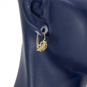 Bijuterii aur galben 14 K cercei colectie noua model LACRIMA - Img 3