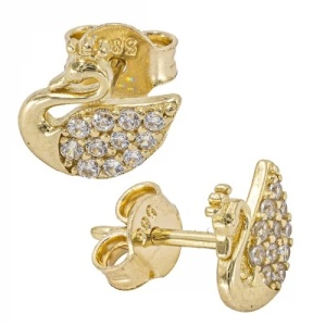 Bijuterii aur galben 14 K cercei colectie noua model LEBADA - Img 3