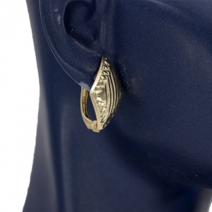 Bijuterii aur galben 14 K cercei colectie noua model ROMB - Img 3