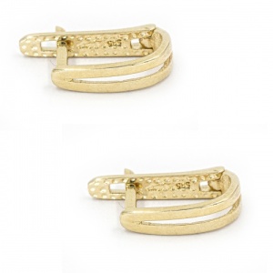 Bijuterii aur galben 14 K cercei copii colectie noua model GEOMETRIC