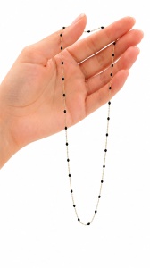 Bijuterii aur galben 14 K Colier colectie noua ITALIA model BLACK - Img 2