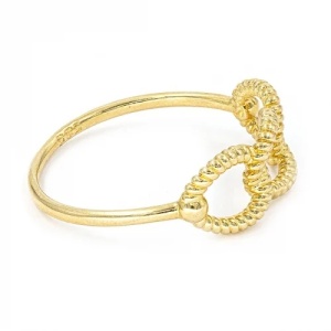 Bijuterii aur galben 14 K inel colectie noua model GEOMETRIC - Img 4