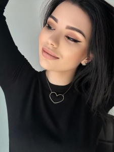 Bijuterii aur galben 14 K lant cu pandantiv colectie noua ITALIA model INIMA