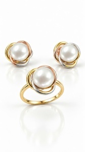 Bijuterii aur galben 14 K Set colectie noua ITALIA model TURBAN