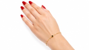 Bratara aur galben 14 K colectie ITALIA model ASPIRINA - BLACK