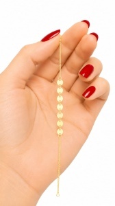 Bratara aur galben 14 K colectie ITALIA model BANUTI