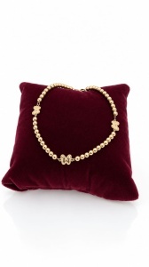 Bratara aur galben 14 K colectie ITALIA model BILUTE SI FLUTURAS - Img 3