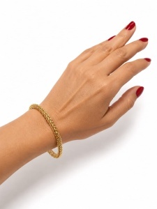 Bratara aur galben 14 K colectie ITALIA model FRANGHIUTA