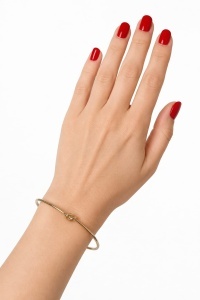 Bratara aur galben 14 K colectie ITALIA model NOD - Img 2